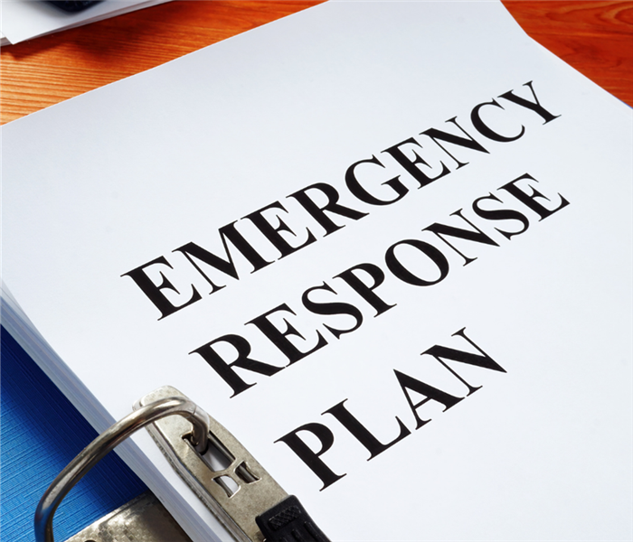 A paper that says 'Emergency Response Plan'